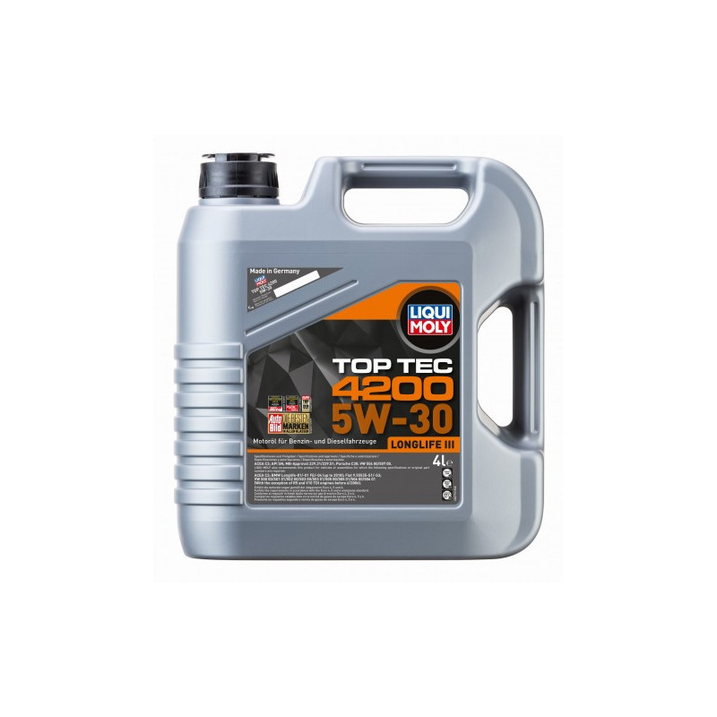 OLEJ LIQUI MOLY TOP TEC 4200 LONGLIFE III 5W30 4-LITRY